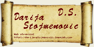 Darija Stojmenović vizit kartica